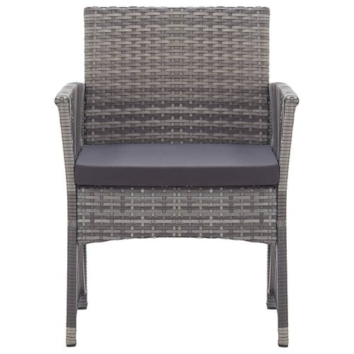 Fauteuils De Jardin Coussins Lot De 2 Anthracite Résine Tressée