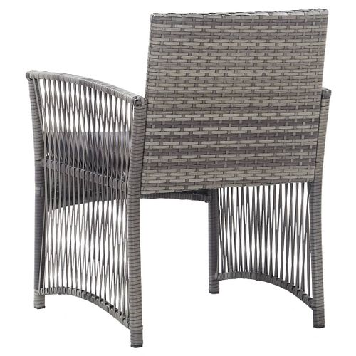 Fauteuils De Jardin Coussins Lot De 2 Anthracite Résine Tressée