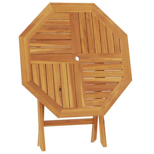 Table Pliable De Jardin 85x85x76 Cm Bois De Teck Solide