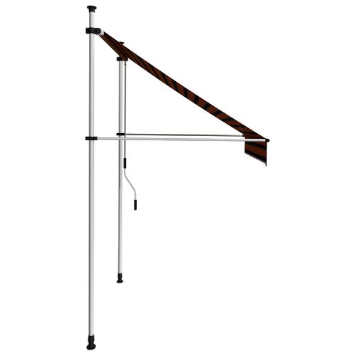 Auvent Manuel Rétractable 200 Cm Orange Et Marron