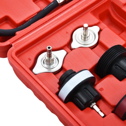Testeur De Pression Pour Refroidissement Radiateur 14 Pièces Rouge Avec Valise
