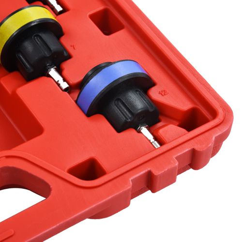 Testeur De Pression Pour Refroidissement Radiateur 14 Pièces Rouge Avec Valise