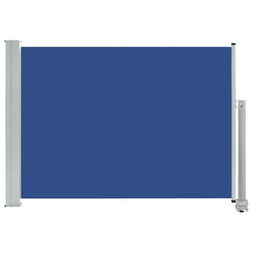 Auvent Latéral Rétractable De Patio 80x300 Cm Bleu