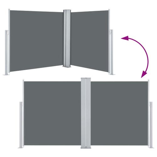 Auvent Latéral Rétractable Anthracite 100 X 600 Cm