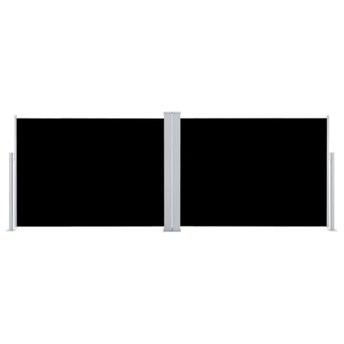 Auvent Latéral Rétractable Noir 100 X 1000 Cm