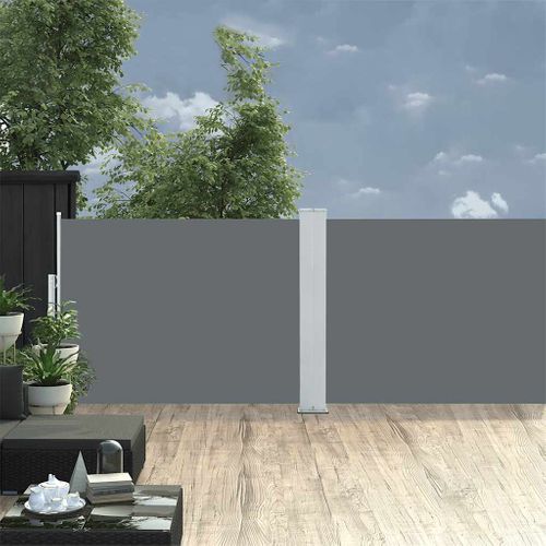 Auvent Latéral Rétractable Anthracite 100 X 1000 Cm