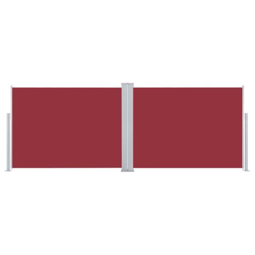 Auvent Latéral Rétractable Rouge 100 X 1000 Cm