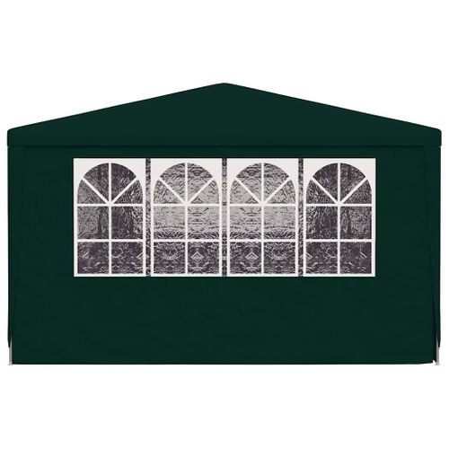 Tente De Réception Avec Parois Latérales 4x9 M Vert 90 G/m²