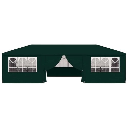 Tente De Réception Avec Parois Latérales 4x9 M Vert 90 G/m²