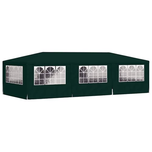 Tente De Réception Avec Parois Latérales 4x9 M Vert 90 G/m²