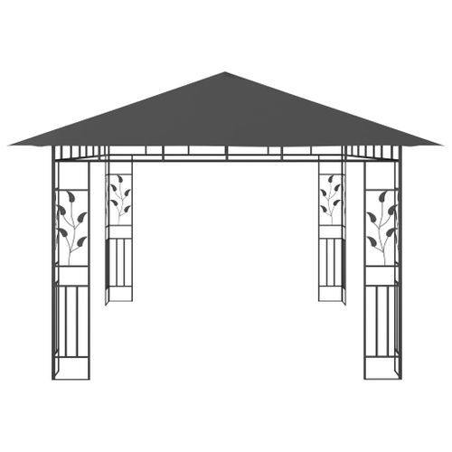 Belvédère Avec Moustiquaire 4x3x2,73 M Anthracite 180 G/m²