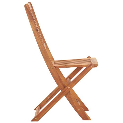 Chaises Pliables D'extérieur 4 PCs Bois D'acacia Solide