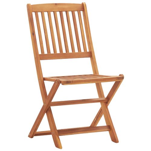 Chaises Pliables D'extérieur 4 PCs Bois D'acacia Solide
