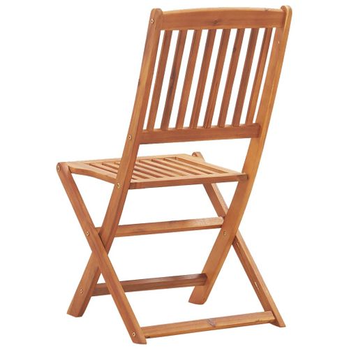 Chaises Pliables D'extérieur 4 PCs Bois D'acacia Solide