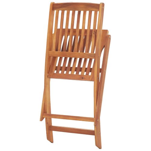 Chaises Pliables D'extérieur 4 PCs Bois D'acacia Solide