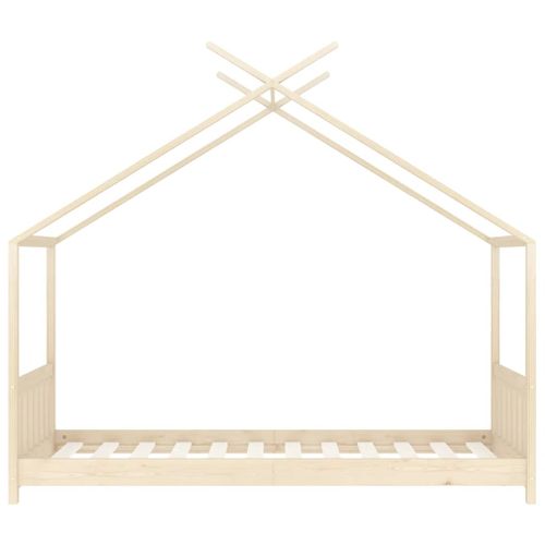 Lit cabane enfant Bois De Pin Massif 70x140 Cm