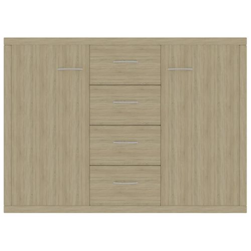 Buffet Chêne Sonoma 88x30x65 Cm Bois Contreplaqué