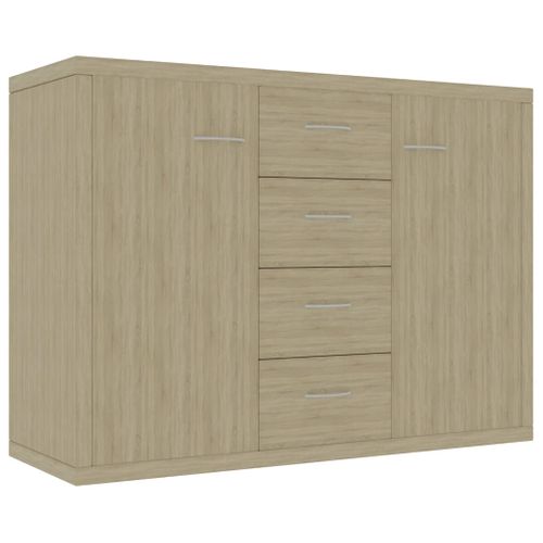 Buffet Chêne Sonoma 88x30x65 Cm Bois Contreplaqué