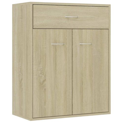 Buffet Chêne Sonoma 60x30x75 Cm Bois Contreplaqué