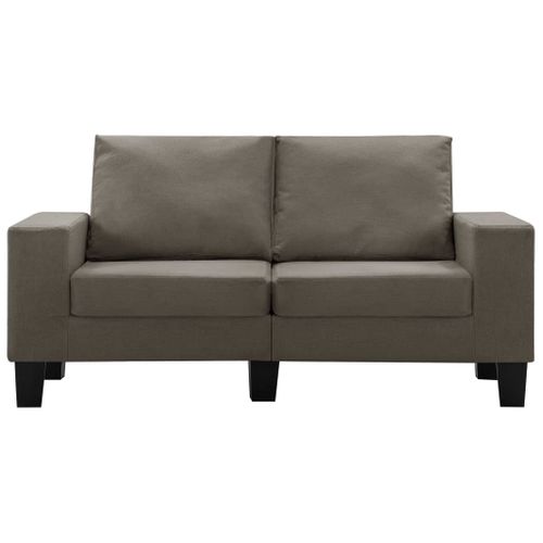 Canapé À 2 Places Taupe Tissu
