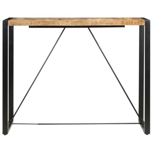 Table De Bar 140x70x110 Cm Bois De Manguier Massif