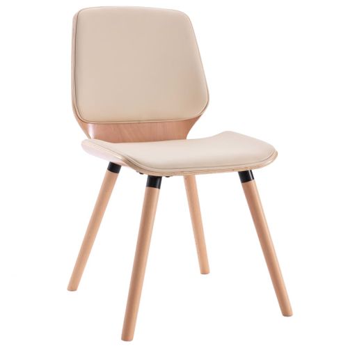 Chaises à Manger Lot De 2 Crème Simili