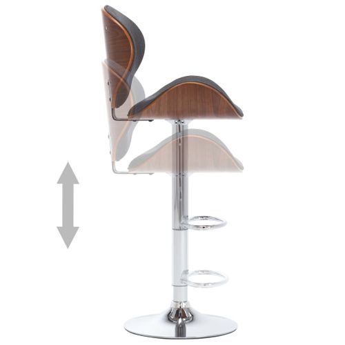 Tabouret De Bar Gris Tissu