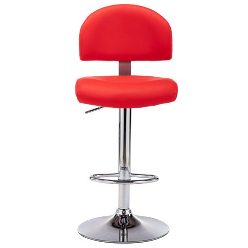 Tabourets De Bar Lot De 2 Rouge Simili