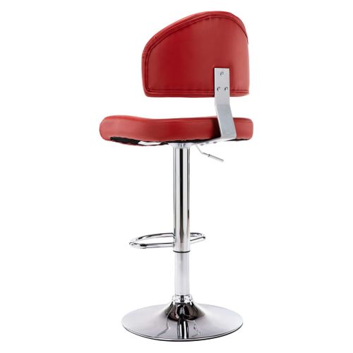 Tabourets De Bar Lot De 2 Rouge Bordeaux Simili