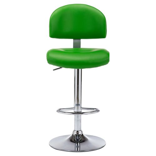 Tabourets De Bar Lot De 2 Vert Simili