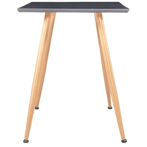 Table De Salle À Manger Gris Et Chêne 120x60x74 Cm Mdf