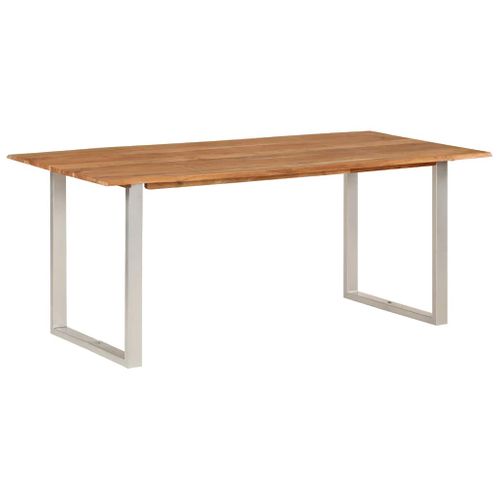 Table De Salle à Manger 180x90x76 Cm Bois D'acacia Massif