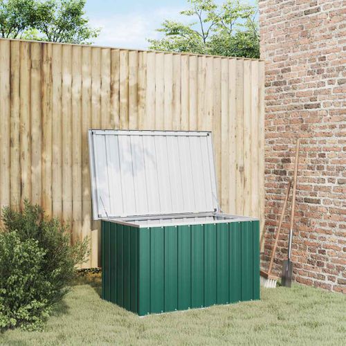 Coffre De Rangement De Jardin Vert 109x67x65 Cm