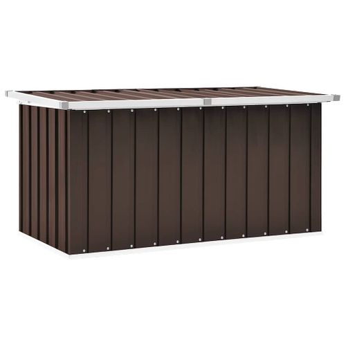 Coffre De Rangement De Jardin Marron 129x67x65 Cm