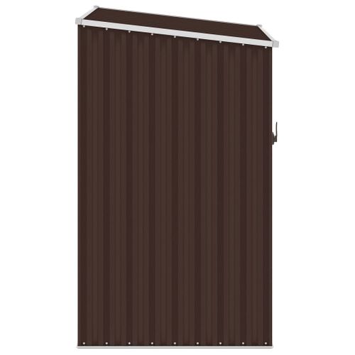 Abri De Jardin Marron 87x98x159 Cm Acier Galvanisé Sans Plancher