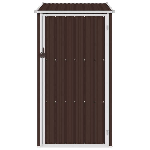 Abri De Jardin Marron 87x98x159 Cm Acier Galvanisé Sans Plancher