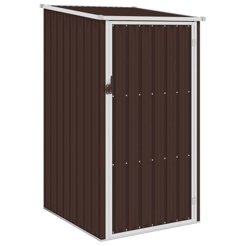 Abri De Jardin Marron 87x98x159 Cm Acier Galvanisé Sans Plancher