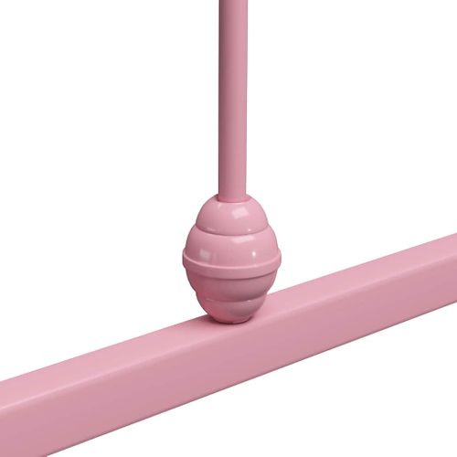 Cadre De Lit Sans Matelas Rose Métal 120x200 Cm