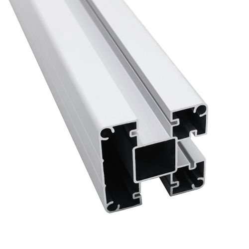 Poteaux De Clôture 3 PCs Aluminium 185 Cm