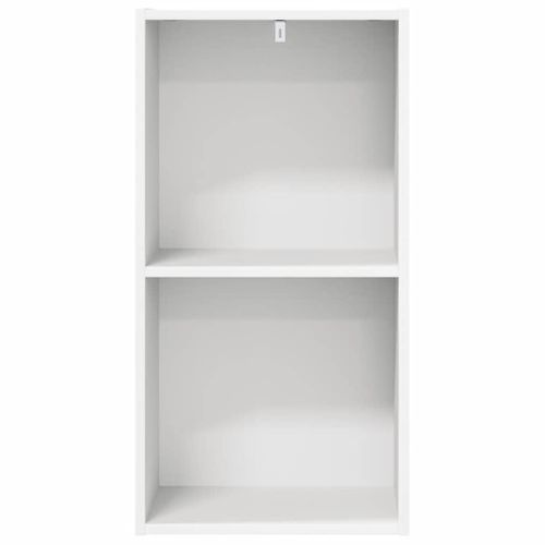 Bibliothèque Blanc 40x30x76,5 Cm Bois Contreplaqué