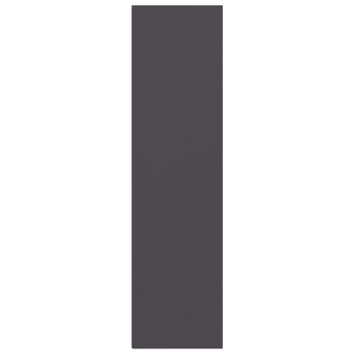 Bibliothèque à 3 Niveaux Gris 60x30x114 Cm Bois Contreplaqué