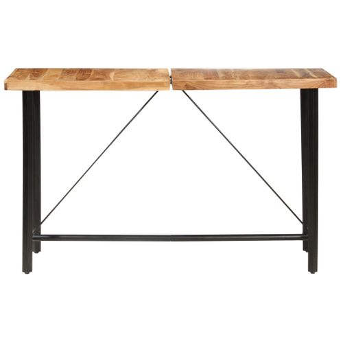 Table De Bar 180x70x107 Cm Bois D'acacia Solide