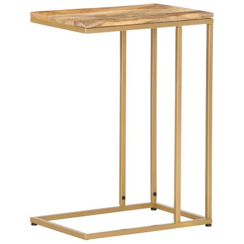 Table D'appoint 35x45x65 Cm Bois De Manguier Massif