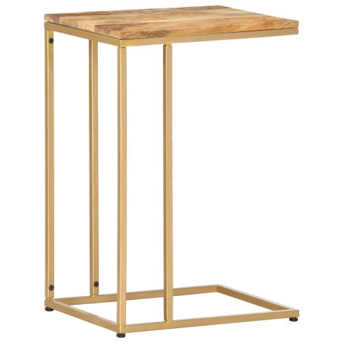 Table D'appoint 35x45x65 Cm Bois De Manguier Massif