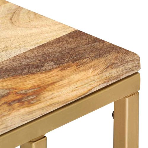 Table D'appoint 35x45x65 Cm Bois De Manguier Massif