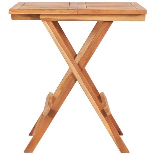 Table De Bistro Pliable 60x60x65 Cm Bois De Teck Solide