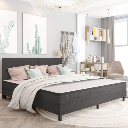 Tête De Lit Gris Foncé Tissu 200x200 Cm