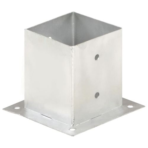 Ancres De Poteau 4 Pièces Métal Galvanisé 121 Mm