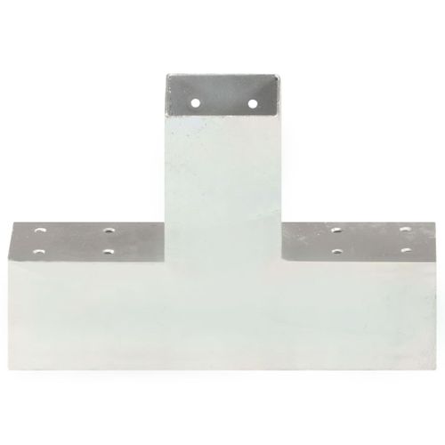 Connecteurs De Poteau 4 Pièces Forme En X Métal Galvanisé 71x71 Mm