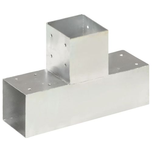 Connecteurs De Poteau 4 Pièces Forme En T Métal Galvanisé 91x91 Mm